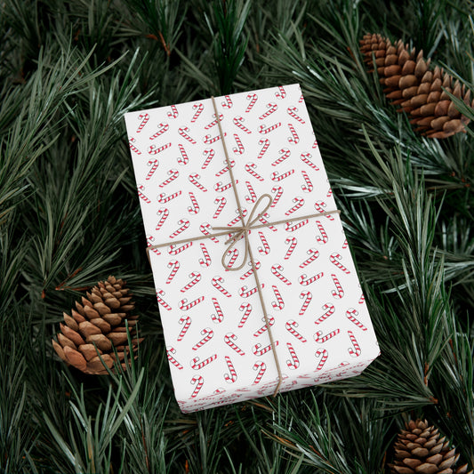 Sweet Holiday Cheer: Candy Cane Christmas Gift Wrap