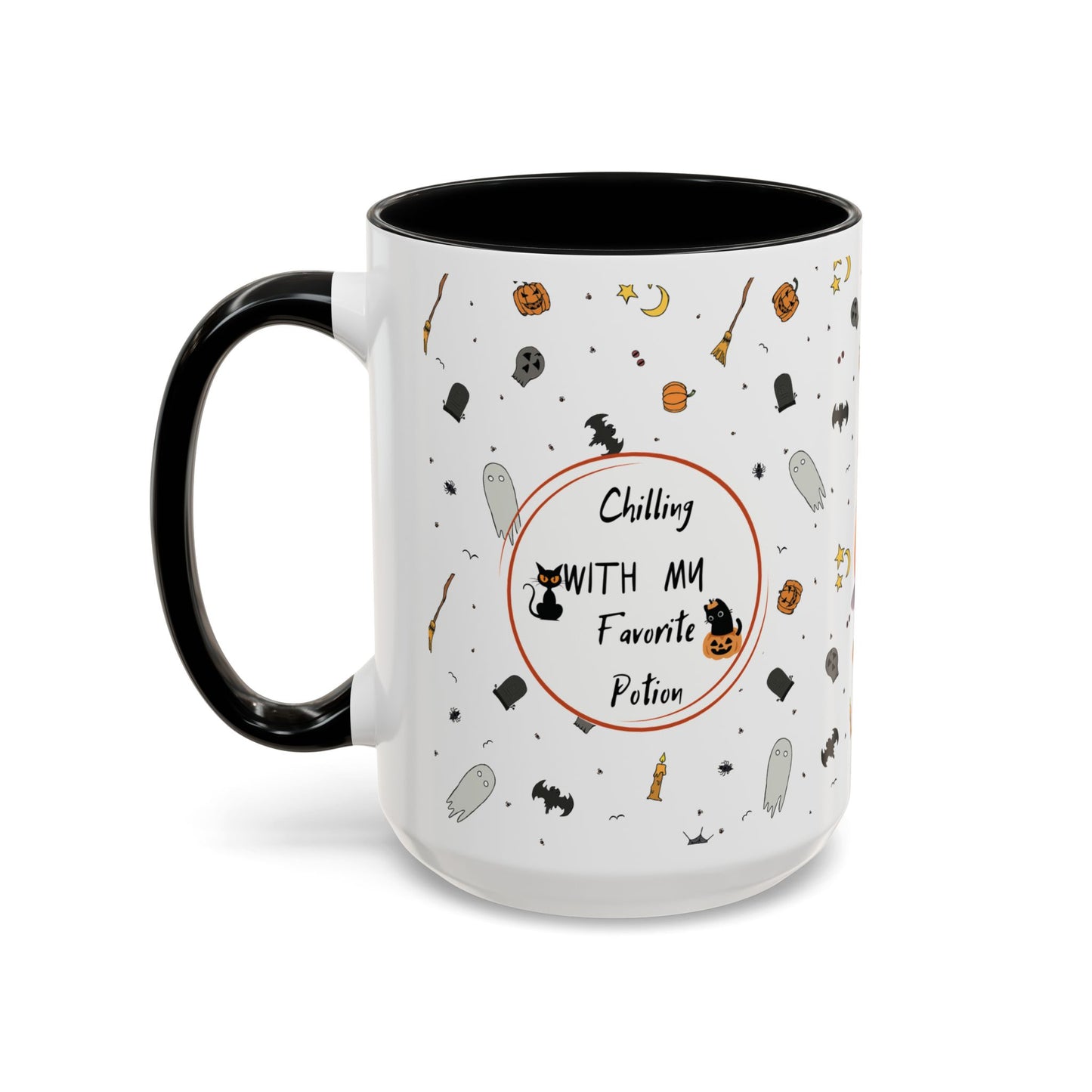 'Chilling with my favorite potion' mug (11, 15oz)