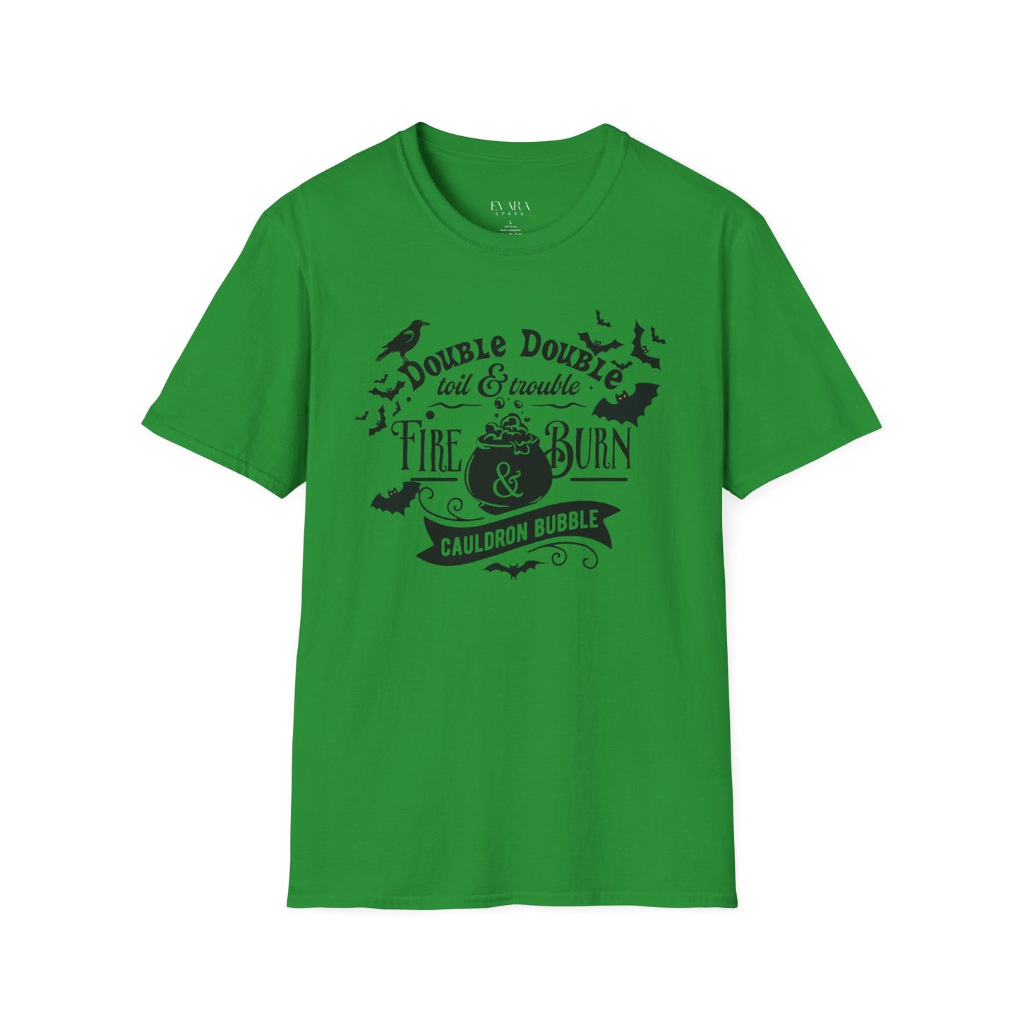 Double-Double Toil and Trouble T-Shirt, Unisex Halloween Witch Quote Tee