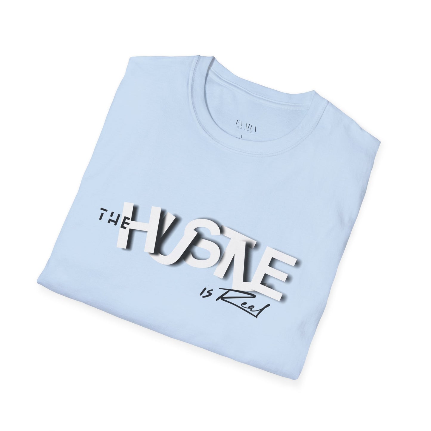 The 'HUSTLE Is Real' T-Shirt for Men-Soft style Cotton Graphic Tee