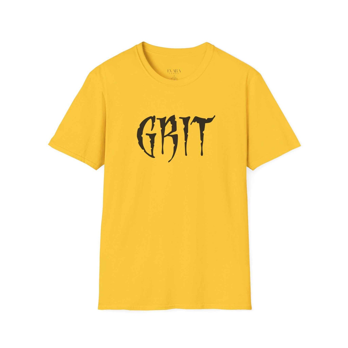 GRIT Men’s Graphic T-Shirt-Bold Motivational Streetwear by Evara Spark