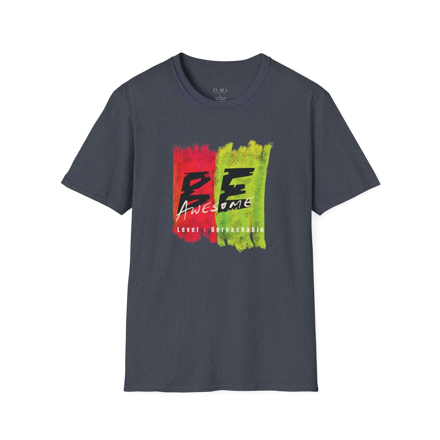 Be Awesome Paint-Stripe T-Shirt