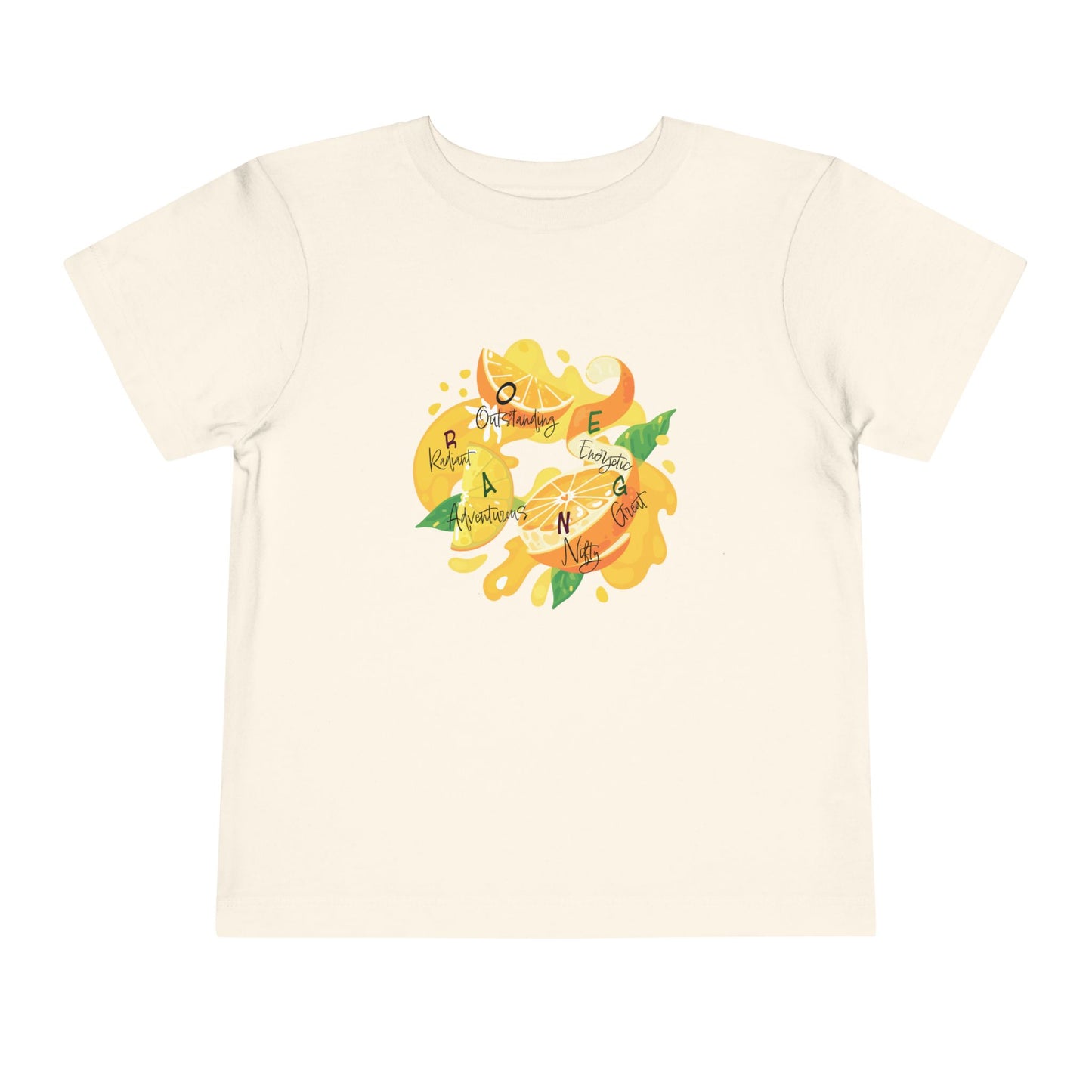 Toddler Tee Orange Cute Picture