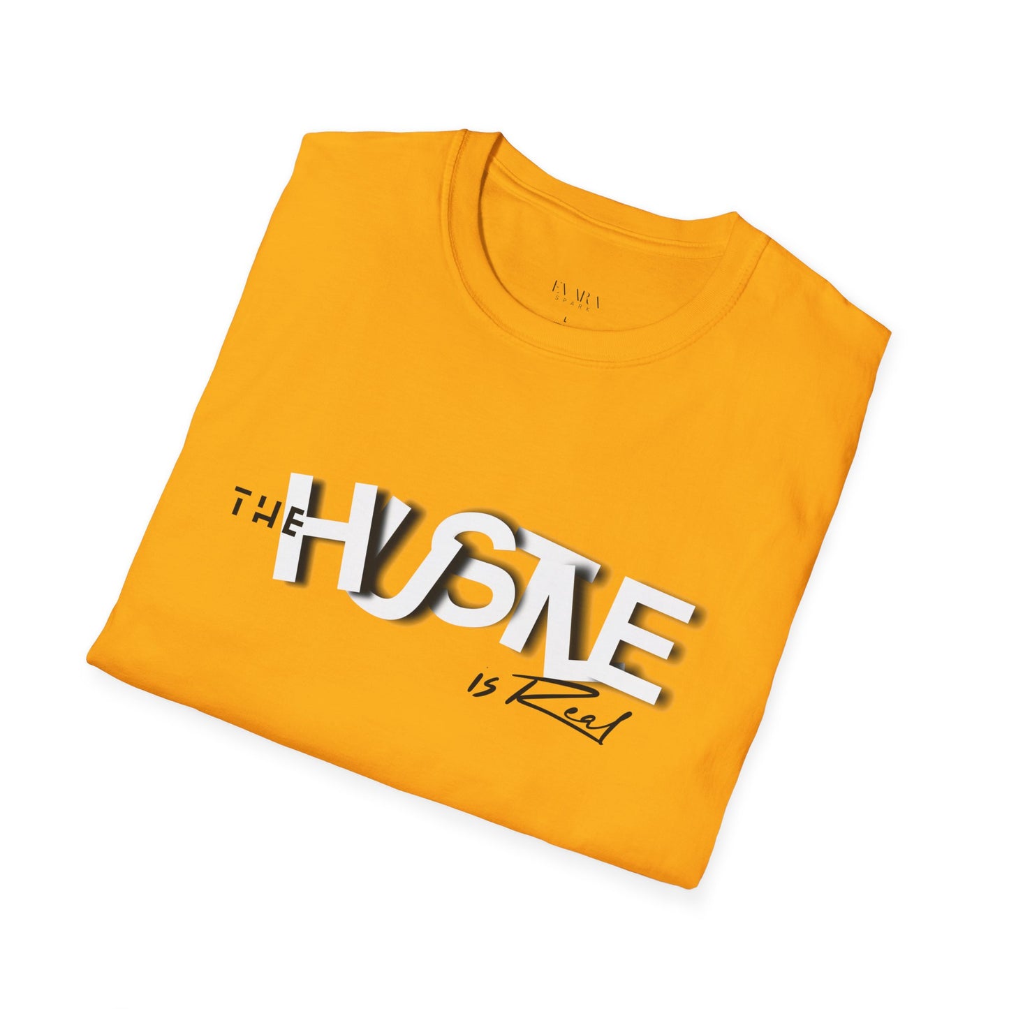 The 'HUSTLE Is Real' T-Shirt for Men-Soft style Cotton Graphic Tee