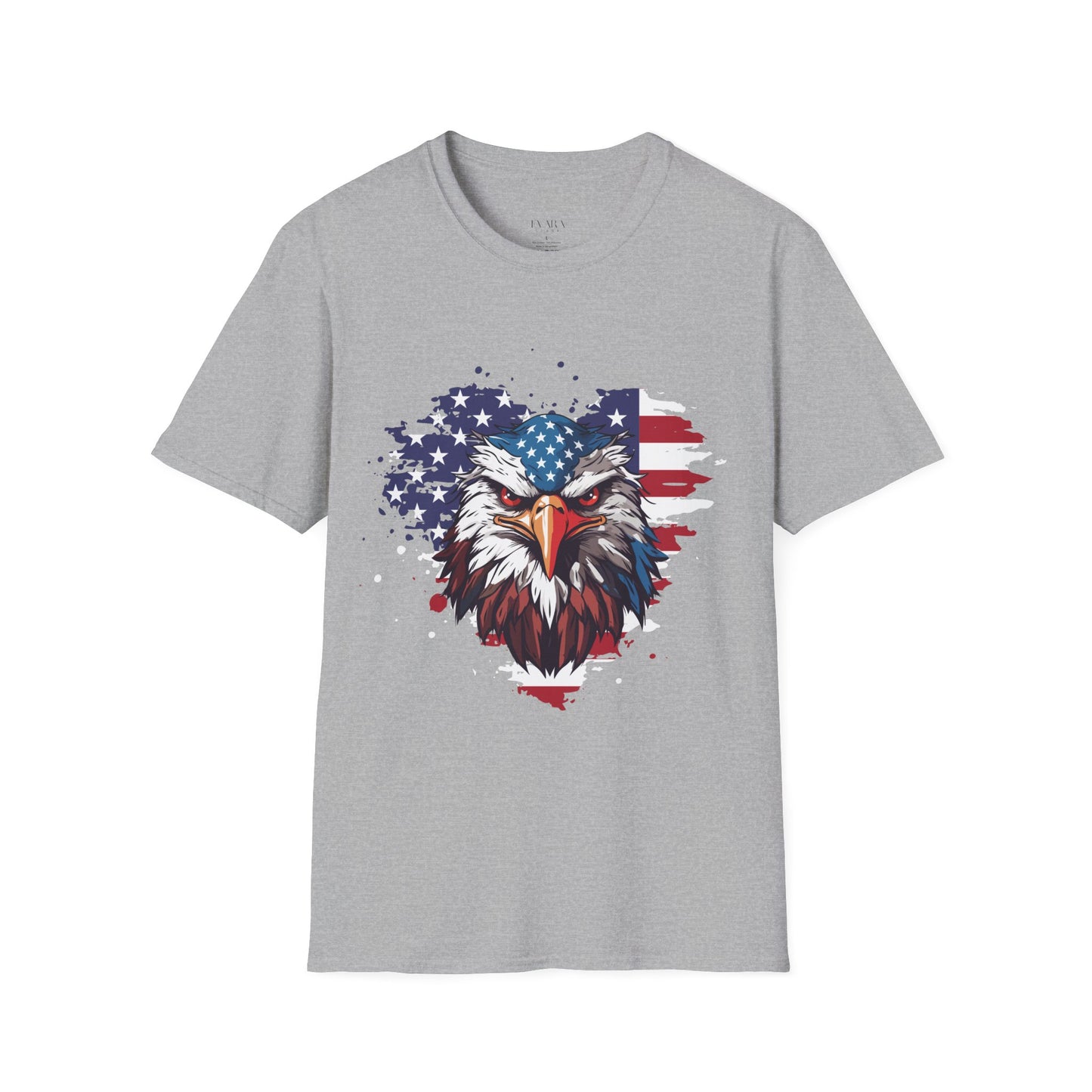 American Flag Bald Eagle T-Shirt - Patriotic USA Graphic Tee