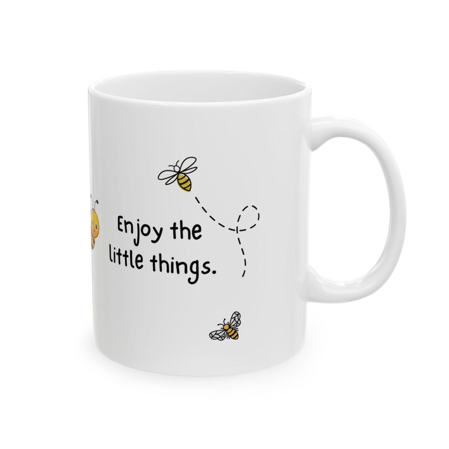 Enjoy Little Things Quote Ceramic Mug