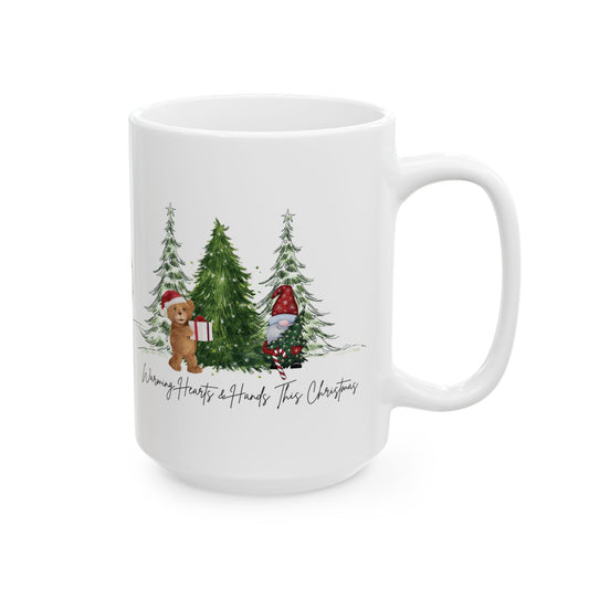 'Warming Hearts and Hands This Christmas' Mug 11oz, 15oz