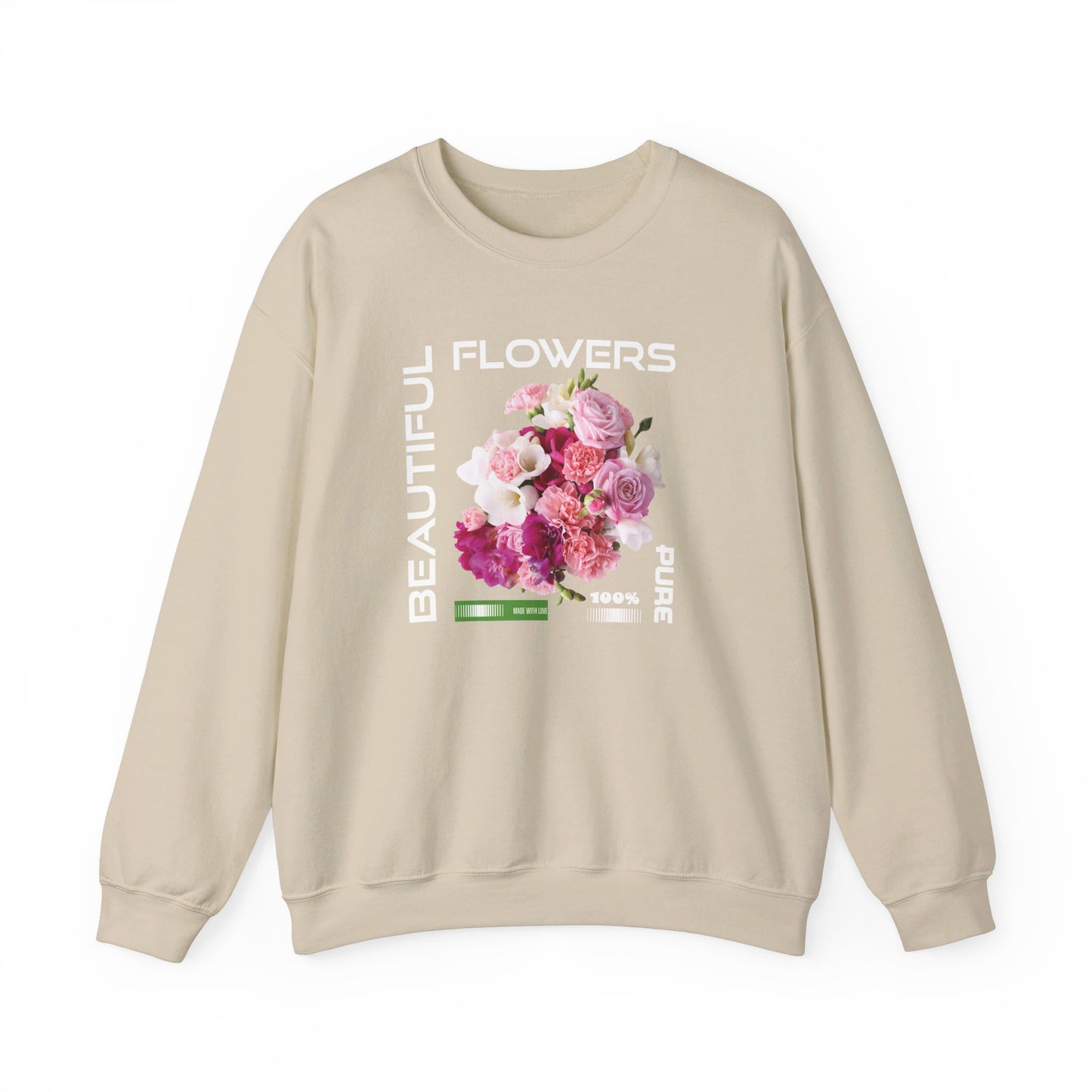 Beautiful Flowers Crewneck Sweatshirt