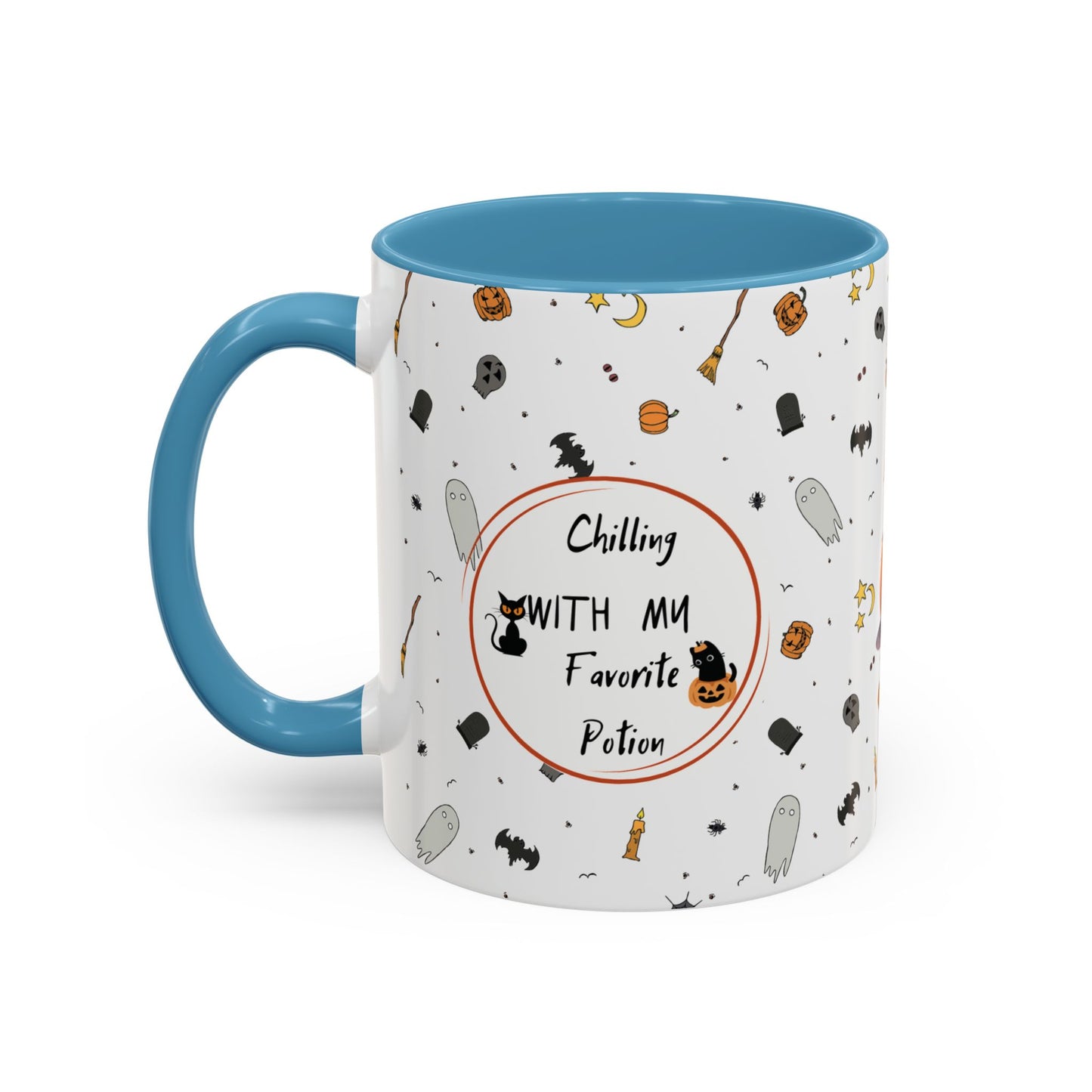 'Chilling with my favorite potion' mug (11, 15oz)