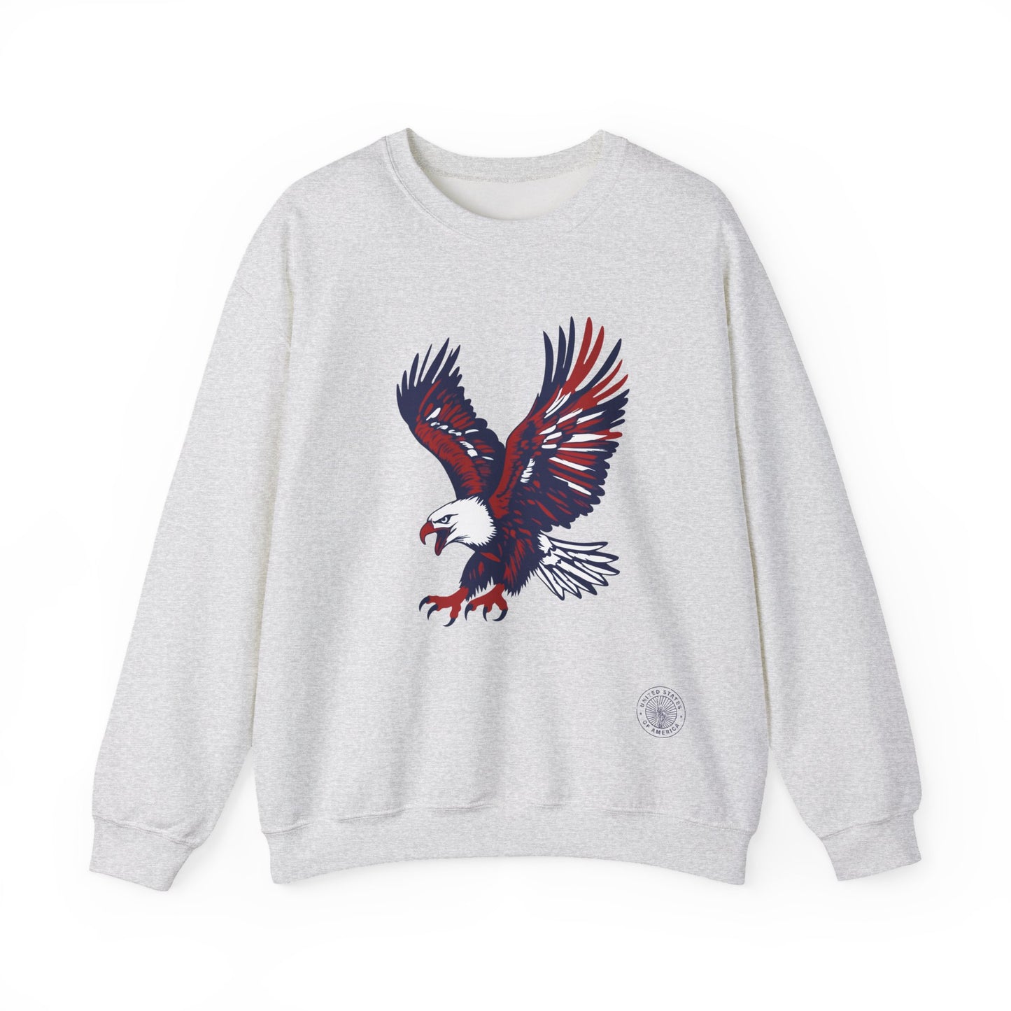 Vintage American Eagle Crewneck Sweatshirt – Retro Patriotic Graphic Fleece Pullover
