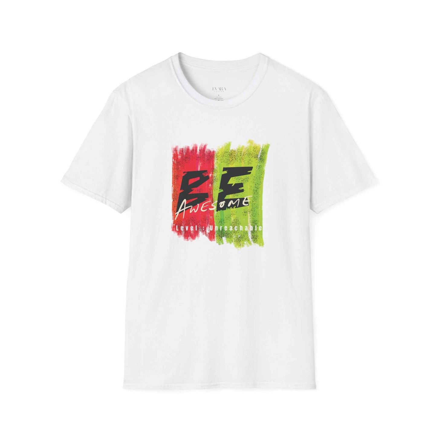 Be Awesome Paint-Stripe T-Shirt