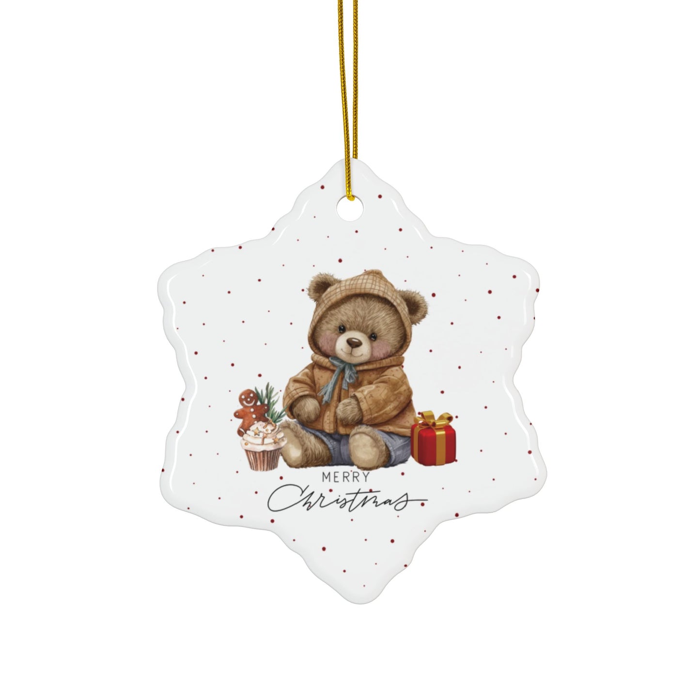 Cute Christmas Wishes Ceramic Ornaments