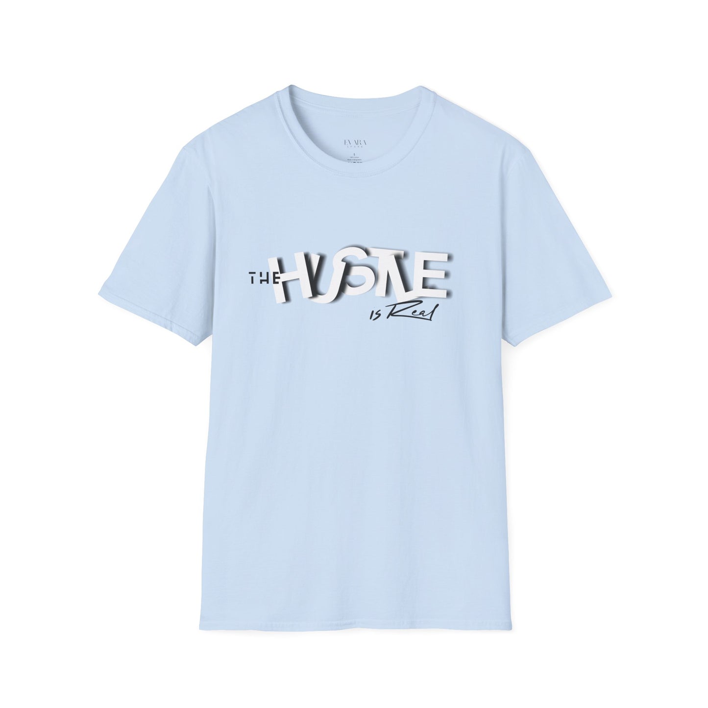 The 'HUSTLE Is Real' T-Shirt for Men-Soft style Cotton Graphic Tee