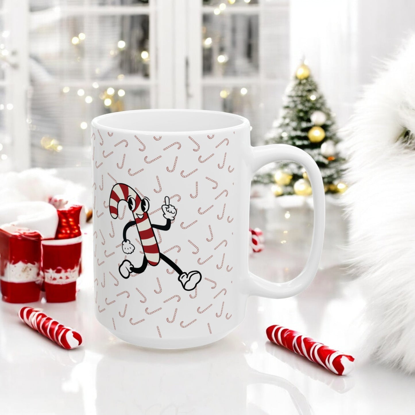 Christmas Candy Cane Mug