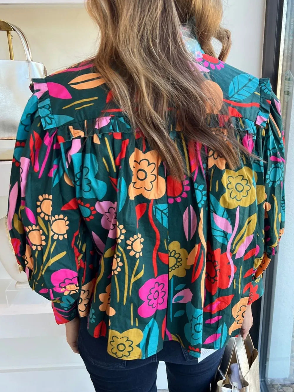 cotton printed blouse