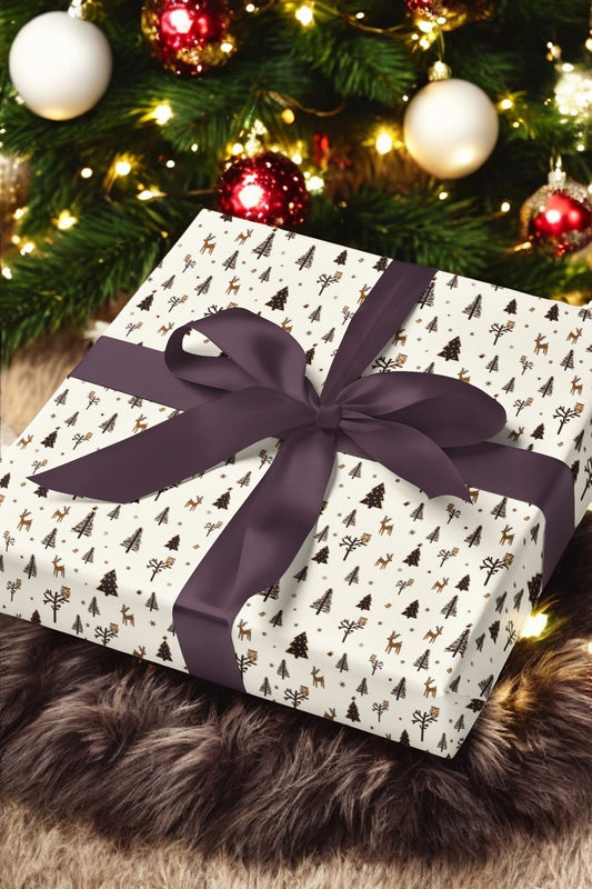 'Jolly and Bright' Christmas Gift Wrap